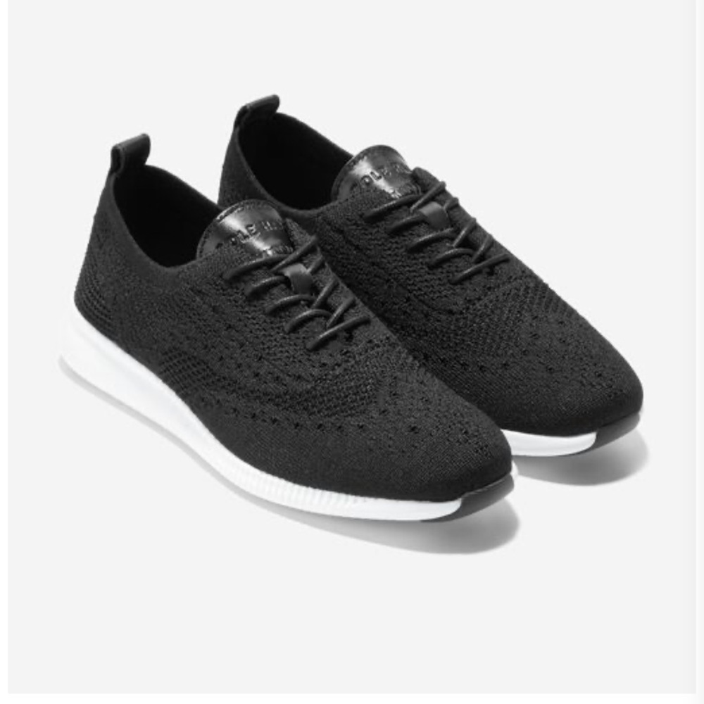 Cole Haan Women's 2.ZERØGRAND Wingtip Oxfords Black size 8 sneakers